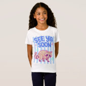 レトロなアライグマの面白いデザイン Tシャツ (正面フル)