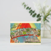 レトロなアーカンソー州のポストカード ポストカード (スタンド正面)