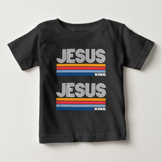 レトロなイエスキリスト教 ベビーTシャツ (正面)