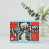 レトロなイエローストーン国立公園のポストカード ポストカード (スタンド正面)