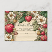 レトロなイチゴの コットンコア おむつプレゼント抽選会 エンクロージャーカード (正面)