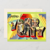 レトロなイボールシティのポストカード ポストカード (正面/裏面)