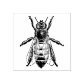 レトロなイメージのビーと3サイズゴム印 ラバースタンプ (インプリント)