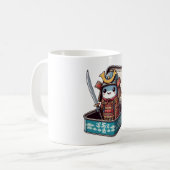 レトロなイワシの侍戦士マグカップ コーヒーマグカップ (正面左)