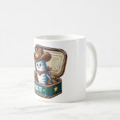 レトロなイワシカウボーイ保安官マグ コーヒーマグカップ (正面右)