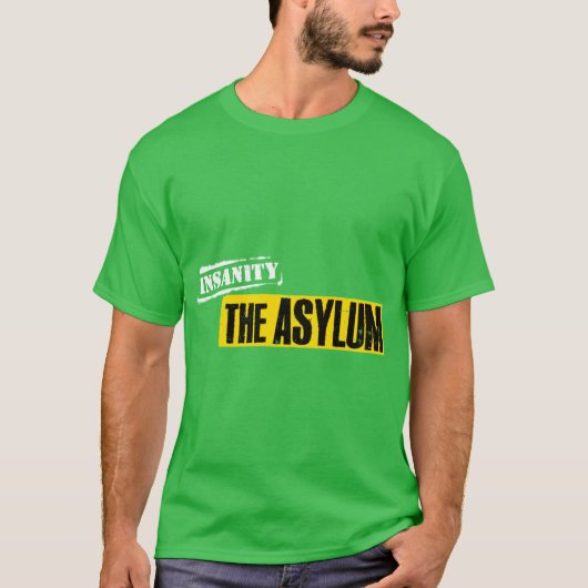 レトロなインサニティー・アサイラム ギフト Tシャツ (正面)