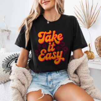 レトロなインスピレーションの引用でリラックス Tシャツ