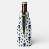 レトロなインドのエキゾチックな孔雀 ボトルクーラー (ボトル裏面)