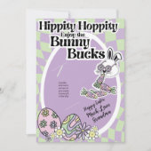 レトロなイースターカード お金入れ シーズンカード (正面)