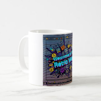 レトロなウェブへようこそ コーヒーマグカップ