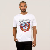 レトロなウェールズの旅のワッペン Tシャツ (正面フル)