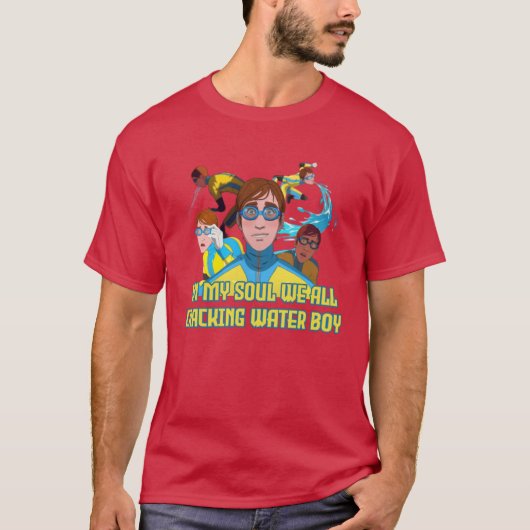 レトロなウォーターボーイ ディスパッチ ゲームをみんな大好き Tシャツ (正面)