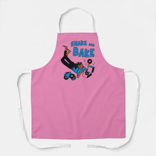 レトロなエプロンを振インスパイアり焼く エプロン (正面)