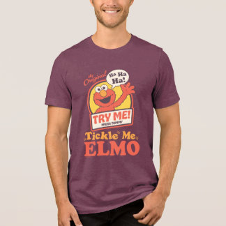 レトロなエルモのくすぐってグラフィック トライブレンドTシャツ