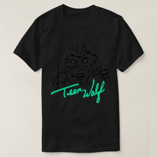 レトロなオオカミ Tシャツ (デザイン正面)