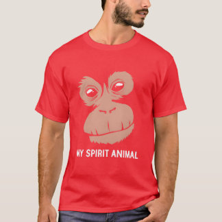 レトロなオランウータンの動物の精神を持つ私 Tシャツ