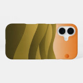 レトロなオリーブの丘 iPhone 16ケース (裏面横)