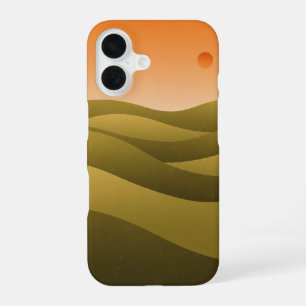 レトロなオリーブの丘 iPhone 16ケース