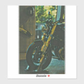 レトロなオートバイのバイクの贈り物 シール (シート)
