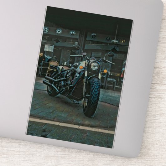 レトロなオートバイのバイクの贈り物 シール (詳細)