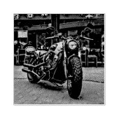 レトロなオートバイのバイクの贈り物 ラバースタンプ (インプリント)