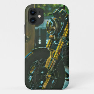 レトロなオートバイのバイクの贈り物 iPhone 11 ケース