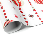 レトロなオーナメントとビーズの包装紙 ラッピングペーパー (ロールコーナー)