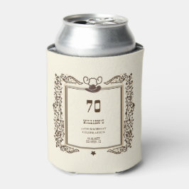 レトロなカウボーイ・ウエスタン・バーン風  缶クーラー