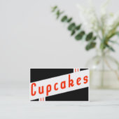 レトロなカップケーキ 名刺 (スタンド正面)