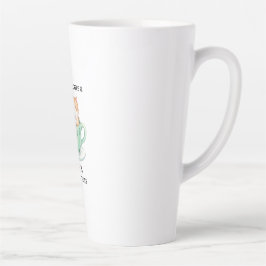 レトロなカラフルキャットカスタムネームリーディングコーヒー カフェラテマグ