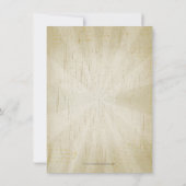 レトロなカントリー風誕生日パーティー招待状 招待状 (裏面)