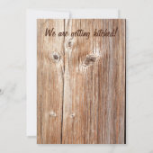 レトロなカントリー ヴィンテージ ミルク缶 Save the Date 招待状 (裏面)