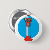 レトロなガンボール機 缶バッジ (正面&裏面)