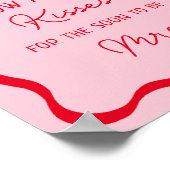 レトロなキスがいくつ？ゲームサイン ポスター (角)