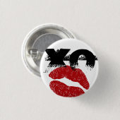 レトロなキスミーボタン/XO XO / おんどり、雄鹿のパーティー 缶バッジ (正面&裏面)
