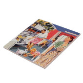 レトロなキッチンが楽しい タイル (側面)