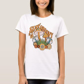 レトロなキノコでグルーヴィーに Tシャツ (正面)