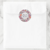 レトロなキノコ柄で心がいっぱい ラウンドシール (バッグ)