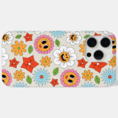 レトロなキャラクターの花　ウィムジカルで幸せな楽しい Case-Mate iPhoneケース (裏面 (横))