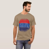 レトロなキャラバン オールドスクール Tシャツ (正面フル)