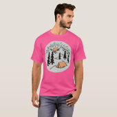 レトロなキャンプファミリーのユーモア Tシャツ (正面フル)