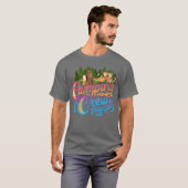 レトロなキャンプ隊のクマ Tシャツ (正面フル)