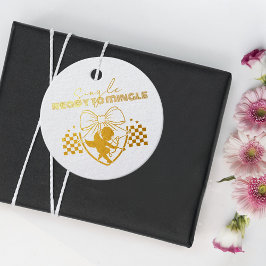 レトロなキューピッドのシングル バレンタインデーのお支払い フェイバータグ