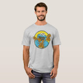 レトロなクッキーモンスター Tシャツ (正面フル)