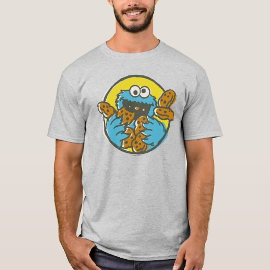 レトロなクッキーモンスター Tシャツ (正面)