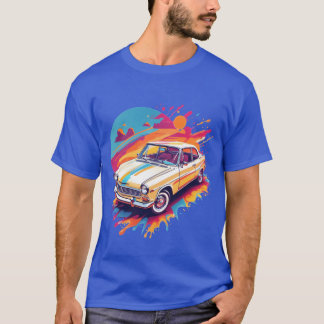 レトロなクラシックカーのレトロなギフト Tシャツ