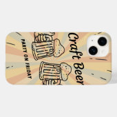レトロなクラフトベア Case-Mate iPhoneケース (裏面 (横))