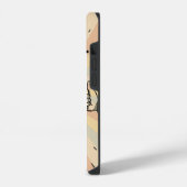 レトロなクラフトベア iPhoneケース (左側面)