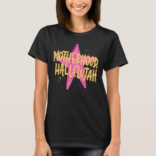 レトロなクリスチャンママの母性讃美 Tシャツ (正面)