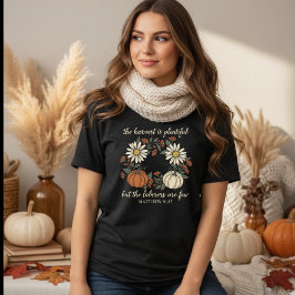 レトロなクリスチャン柄「収穫は豊か」 トライブレンドTシャツ